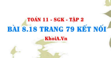 Bài 8.18 trang 79 Toán 11 Kết nối tri thức Tập 2